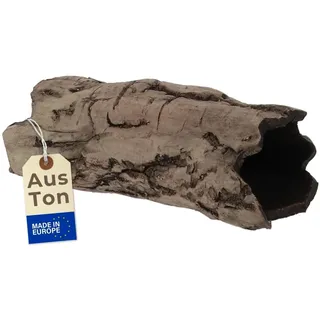 GarPet Aquarium Deko Höhle Birkenrinde L Terrarium Deko fürs Aquarium Versteck für Fische Laichhöhle Welshöhle Versteckhöhle Reptilien Höhle Wels Baumstamm Tonröhre Schlangen