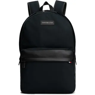 Tommy Hilfiger Rucksack »TH NYLON DAILY BACKPACK«, Unisex Freizeitrucksack, Businessrucksack, Laptopfach, Klett innen, schwarz