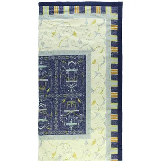 BASSETTI Oplontis V9n Bettüberwurf 155 x 200 cm Blau