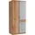 Drehtürenschrank Click 90 x 199 x 58 cm Grau