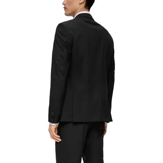 s.Oliver Herren Sakko – Slim Fit, Hahnentritt-Muster, Reverskragen