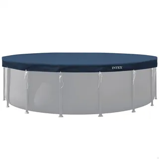 Intex Pool Abdeckplane rund Deluxe Blau 549 cm