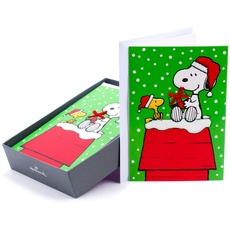 Hallmark Peanuts Weihnachtskarten, Snoopy (16 Karten und 17 Umschläge)