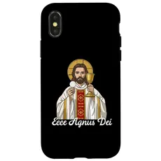 Hülle für iPhone X/XS Agnus Dei Sanctus Traditionelle lateinische Messe katholisch