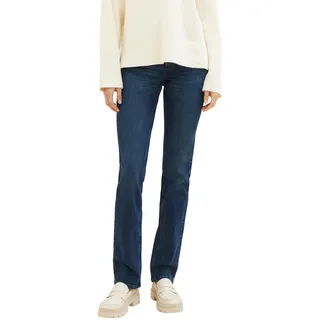 TOM TAILOR Damen 1008119 Alexa Straight Jeans, 10282 - Dark Stone Wash Denim, 27W / 30L EU