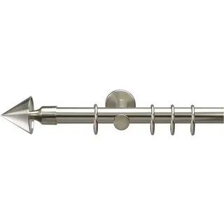 LIEDECO Vorhangstange Kegel 1-läufig Ø 20 mm 120 cm Silber