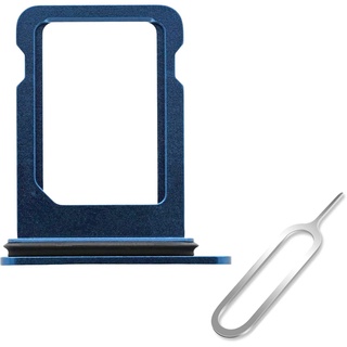 Cemobile SIM-Karten-Halter, Ersatz für iPhone 12 Mini 5,4 Zoll (13,7 cm) (Einzel-SIM-Version) mit wasserdichtem Gummidichtungsring + offener Auswurfstift für SIM-Kartenfach, Blau