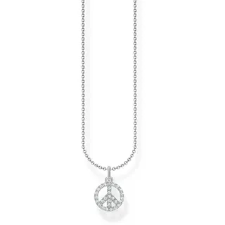 Thomas Sabo Kette Peace silber vergoldetes Silber KE2175-051-14
