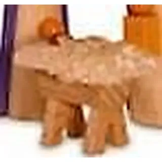 Miniaturfigur Kind in Krippe bunt Höhe=2cm NEU Holzfiguren Holzschmuck Holz