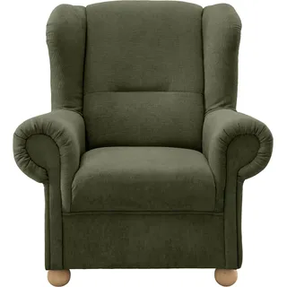 Ohrensessel HOME AFFAIRE "Torello", grün, B:92cm H:102cm T:89cm, 100% Polyester, Sessel, Ohrensessel