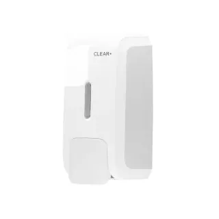 CWS Clear+ Schaumseifenspender, Sichtfenster, Praktischer Schaumseifenspender mit Sichtfenster zur Füllstandskontrolle, für 1000 ml - Kartuschen