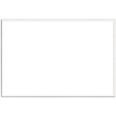 Bi-Office Whiteboard New Basic, Magnetisch, Trocken Abwischbare Weißwandtafel mit Weißem MDF Rahmen, 885x585 mm