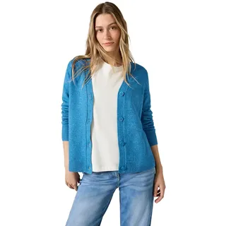CECIL Damen B253799 Cardigan Mit Knopfleiste, Aqua Melange, XS EU