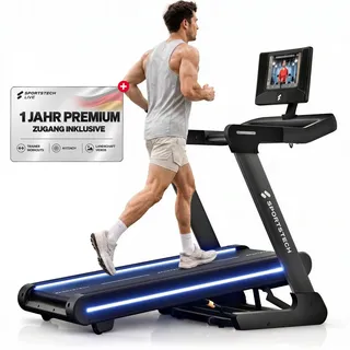 Sportstech sTread Pro Laufband, 10,1" - Schwarz