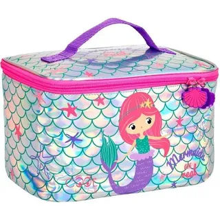 PERLETTI Kinder-Brotdose Einhorn Meerjungfrau – Lunch-Tasche für kleine Mädchen Rosa Silber – Thermisch isolierte Brotdose 5 l, weich, für Kindergartenkinder und Grundschüler – 15 x 23 x 15 cm (Meerjungfrau)