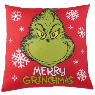UNITED LABELS Grinch Kissen 40 x 40 cm Rot