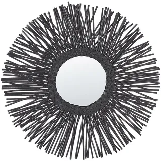 Beliani Wandspiegel Schwarz