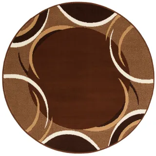 MY HOME »Noah« rund 7 mm Höhe mit Bordüre, Kurzflor, verspieltes Design, pflegeleicht, elegant