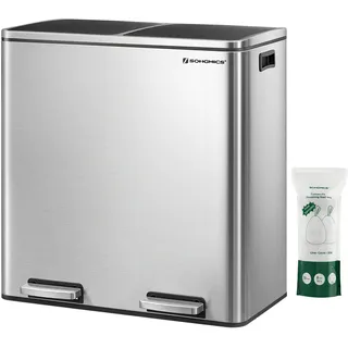 Songmics Mülltrenner 30 l Silber