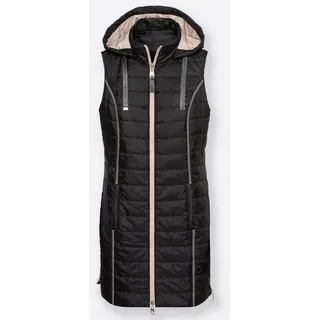 Inspirationen Longweste, schwarz,