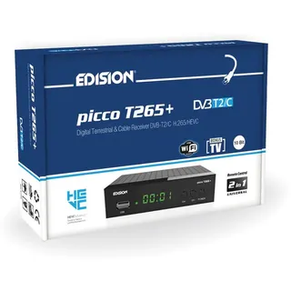 Edision Picco T265+ + Decoder Empfänger Digital Terrestrisch DVB-T2 H265
