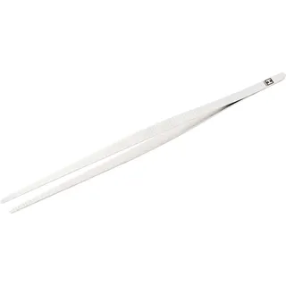 Kochpinzette HENSSLERS "HENSSLERS Brat- und Wendepinzette", silber (silberfarben), B:2cm H:1cm L:30cm, Edelstahl, Küchenzangen, Kochpinzette, Edelstahl