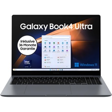 Samsung Galaxy Book4 Ultra Notebook, 16"-Laptop, Intel Core Ultra 7, 16 GB RAM, 512 GB, Moonstone Gray, 3 Jahre Herstellergarantie [Exklusiv auf Amazon]