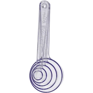 GASTROMAX Messlöffel-Set 5-tlg. - Mit langen Griffen - Langlebiger SAN-Kunststoff - Spülmaschinenfest - BPA-frei - Hergestellt in Schweden