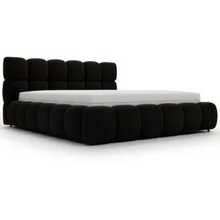 Graingold Polsterbett Modo 200x200 Schwarz , Textil , 200x200 cm , Schlafzimmer, Betten, Polsterbetten