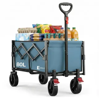 sunula Bollerwagen faltbar blau