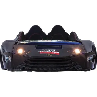 Autobett Kinderzimmer Rennwagen Auto Bett Matratze Kinderbett Betten Möbel - Schwarz