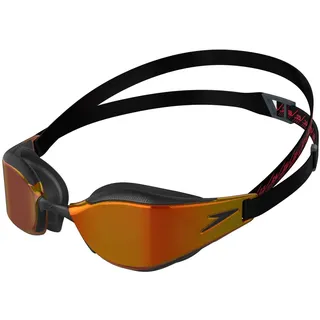 Speedo Fastskin Hyper Elite Schwimmbrille Schwarz/Dragon Fire/Gold Einheitsgröße