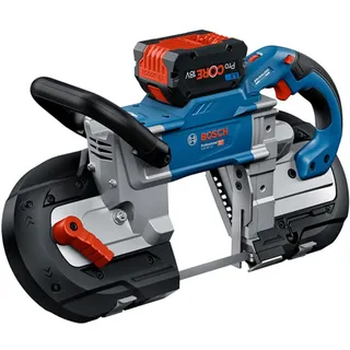 Bosch Professional Akku Bandsäge GCB 18V-127 (bürstenloser Motor, Schnittkapazität von 127 x 127 mm, inkl. 1x Bandsägeblatt, ohne Akku/ Ladegerät)