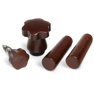 LA PAVONI 4-tlg. Echtholz-Set, Braun (LPAHANLWO01)