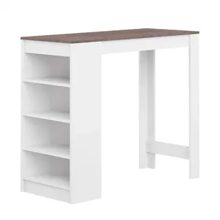 Symbiosis Ramsay B3 Tisch, Holz veredelt, Mattweiß/Beton, 102.7 x 115 x 50 cm