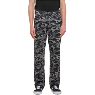 Urban Classics Laser Camo Printed Jeans - Black Laser Camo - 30
