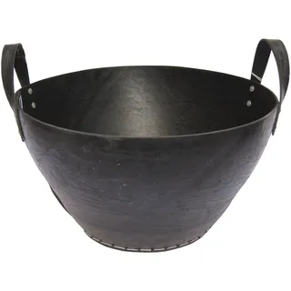 Metrox Holzkorb aus Gummi Kaminholzkorb 2 Griffe, Hähe 34cm, oben 51cm, 99171