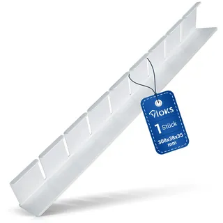 VIOKS Flaschenhalter Flaschenkamm Ersatz für Bosch Siemens 00791396 Abstellfach 308 x 35 mm Flaschenhaltekamm Flaschenhaltebügel Haltekamm für Türfach Kühlschrank Gefrierschrank
