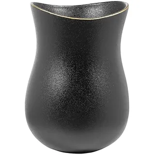 Fink Tischvase »Opera« Handbemalter goldener Rand, schwarz