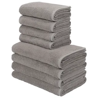 MY HOME Merida Handtuchset 4-tlg. grau