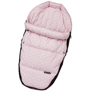 Gesslein Baby-Nestchen, 213 Raute rosa, warmes Kuschelnest/Fußsack für Neugeborene und Säuglinge, für Kinderwagen Wanne, Babyschale, Bettchen und Wiege, inkl. Gurtschlitze