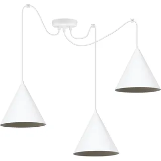Soho Spider Hängelampe Weiss 3-Stecker 25Cm E27