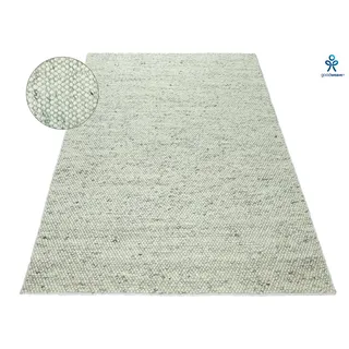 MY HOME Wollteppich »Wolly, Wolle« rechteckig 14 mm Höhe handgewebt, Handweb Teppiche, Wohnzimmer, Schlafzimmer, Esszimmer, beige