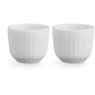 Kähler Eierbecher Ø5 cm 2 Stck. Hammershøi legendäres Design Zeitlos, Weiss