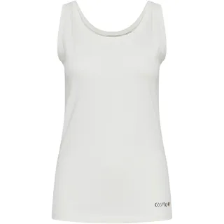 Crop-Top OXMO "Top OXPina", Damen, Gr. XS, weiß (cloud dancer), Obermaterial: 100% Baumwolle CO., Tops Crop-Top