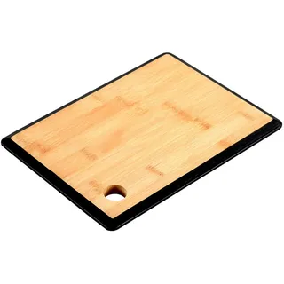 Kesper Schneidebrett Babus schwarz , Beige , Naturmaterialen , 19x27 cm , Küchenzubehör, Schneidebretter