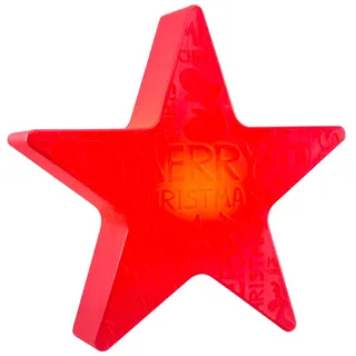 8 seasons DESIGN Shining Star Merry Christmas Ø 60 cm rot