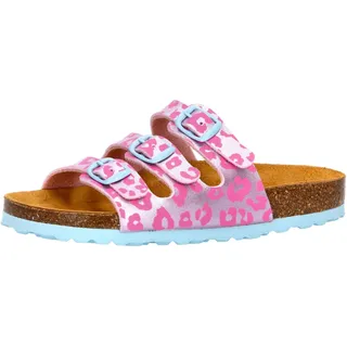 LICO Bioline Kids Pantoletten Rosa/Türkis 37