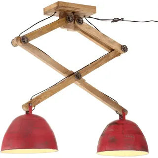 vidaXL Deckenleuchte 25 W Rot 29x18x85 cm E27 - Rot
