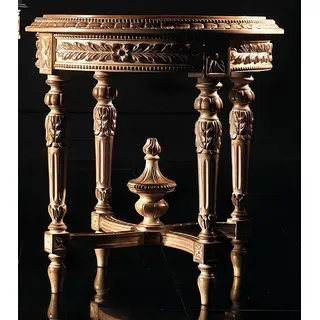 Couchtisch Tisch Beistelltisch Wohnzimmertisch Holz Royal Beistell Barock Möbel - Braun